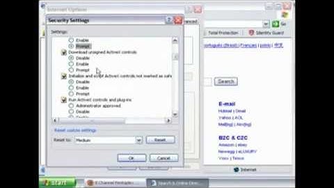 Georgia CCTV - configure ActiveX controls in Internet Explorer