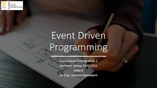 DDP2 B 2021 - Sesi Sinkronus Week 12: Event-Driven Programming (Java Swing)