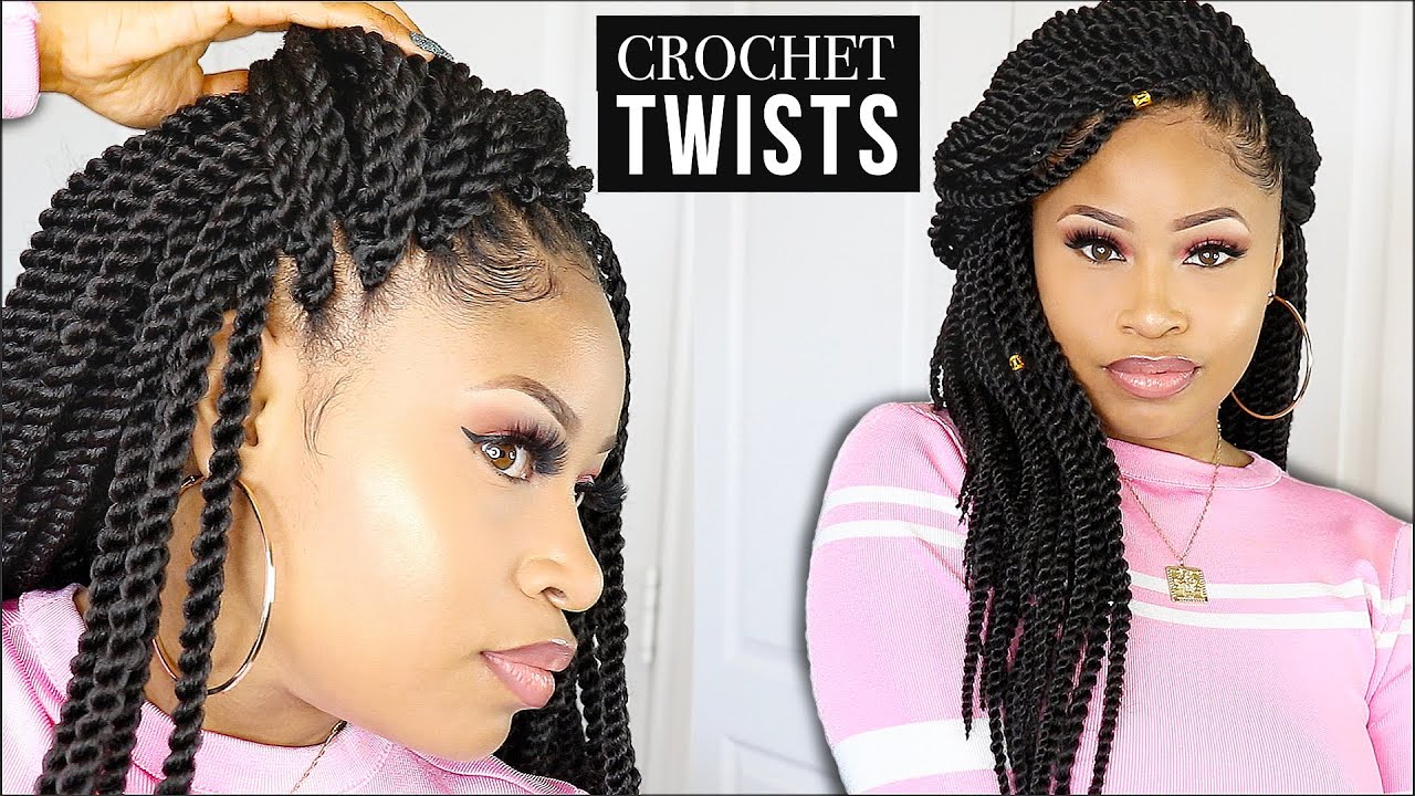 CROCHET SENEGALESE TWISTS (no leave-out!) ➟ Quick & Easy - YouTube