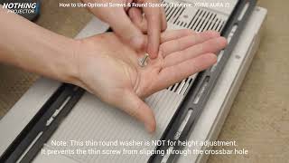 How to Use Optional Screws & Round Spacers(Example: XGIMI AURA 2)