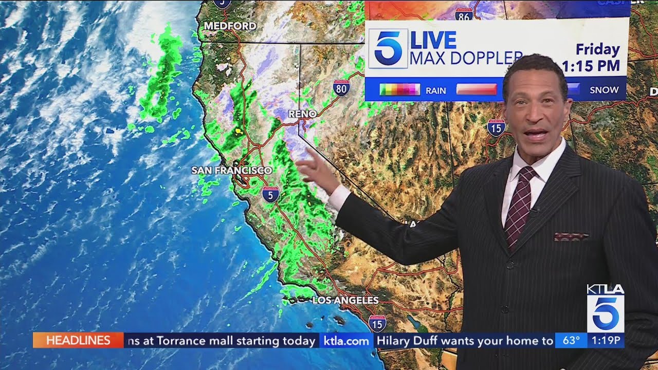 More rain moving into Southern California - YouTube