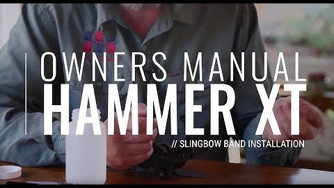 Hammer XT™ Slingbow (Single strand) Tube Installation and Band tuning. Simple installation!