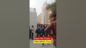 Khan Sir Test Bapu parisar Patna 70th BPSC today #shorts #khansir #viralshort