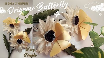 Easy Origami Butterfly In only 2 Minutes | Very Simple