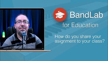 How do you share your assignments from Bandlab?