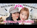 South &amp; North Korean Girls Met at a Famous Cafe in Seoul!