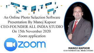 Online Photo Selection Software Presentation On 15th November 2020 In ZOOM APP screenshot 2