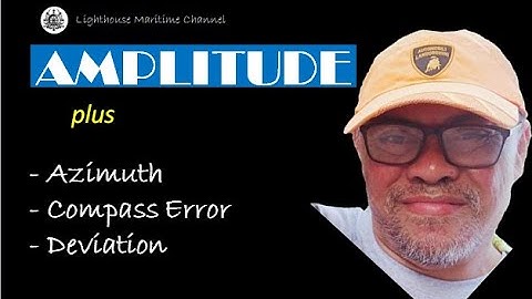 Amplitude plus - Azimuth - Compass - Deviation