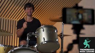 Learning drums with live teacher versus watching a pre recorded video.