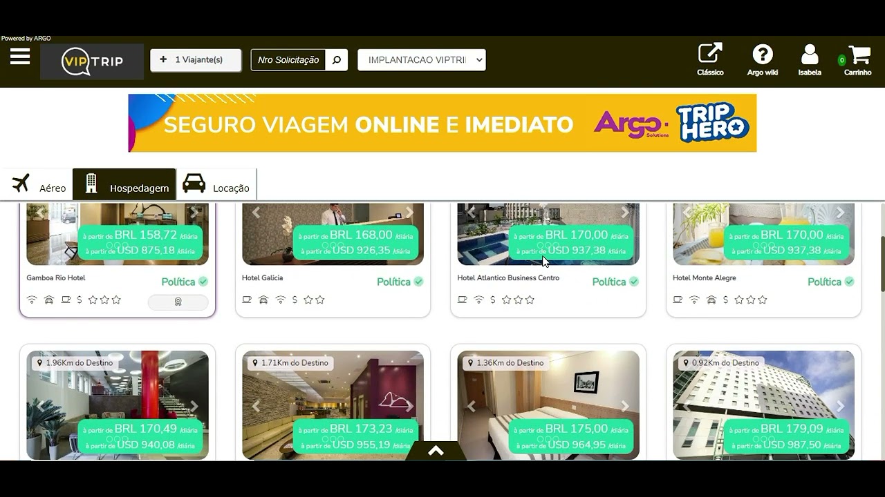 Reserva Hotel | Online | Argo