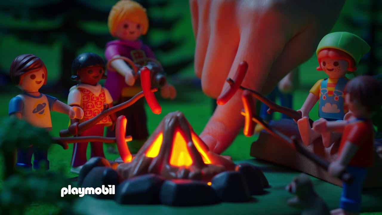 playmobil cabaña de campamento