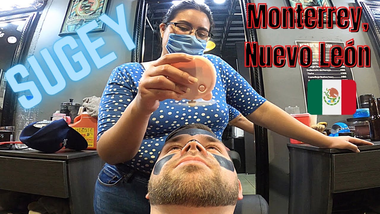 💈 Charcoal Mask Treatment by “Sugey” in Monterrey at Sharpmen Barbershop! 🇲🇽 Mexico ASMR Part 3