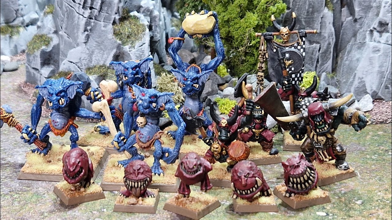 Warhammer Old World battle report, Orks and Goblins vs Empire of Man ...