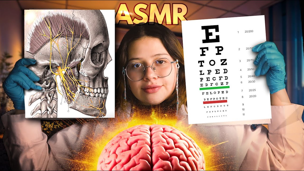 🧠✨ EXAMEN de NERVIOS Craneales - Te MUESTRO Cada NERVIO 🎧💆‍♂️ | ASMR Relajante