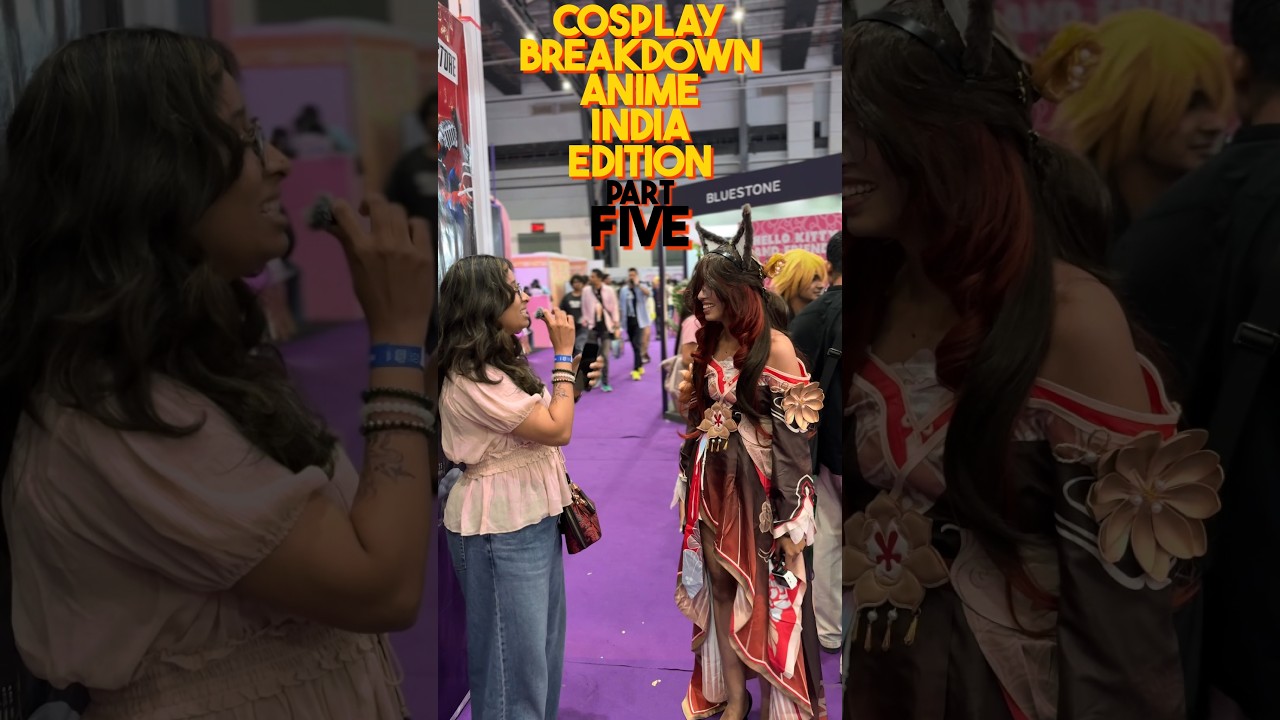 I asked cosplayers at anime india for a cosplay breakdown FRIEREN, JUNKO AND FUGUE  #anime #cosplay
