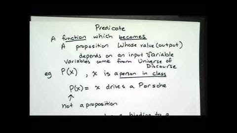 Intro to Predicate Calculus