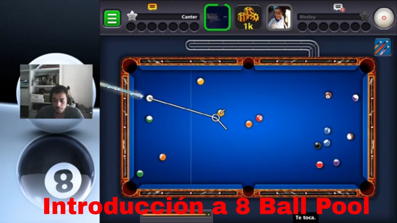 Jugando al billar, IntroducciÃ³n a 8 Ball Pool de Miniclip - 