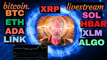 BTC ETH SOL XRP XLM HBAR ADA ALGO LINK | Live Educational Trading Chart | Livestream