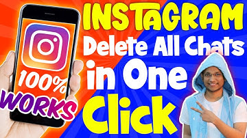 Delete all instagram chat in one click | insta messages delete at once | 2020