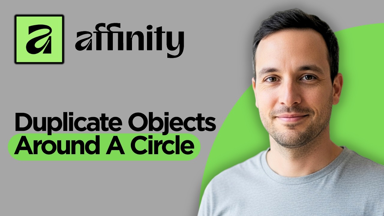 How to Duplicate Objects Around A Circle in Affinity Designer - YouTube