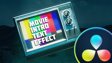 How to Create This Famous MOVIE INTRO TEXT EFFECT | DaVinci Resolve 20 Tutorial