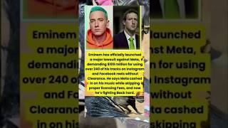 EMINEM SUES META FOR $109 MILLION 🤫🎬 #shorts
