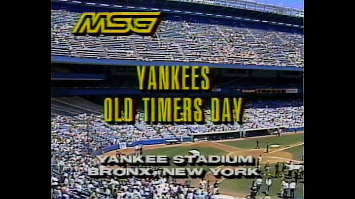 1993 Old Timer's Day at Yankee Stadium - 7-24-1993