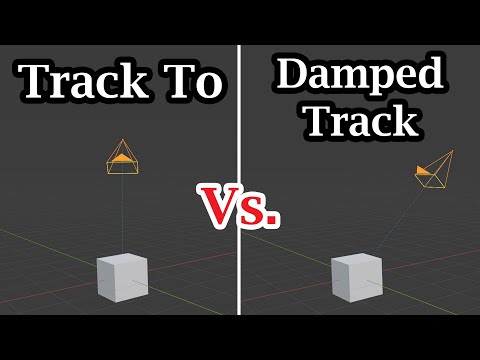Camera Track To vs. Damped Track Constraints In Blender | Pros & Cons Explained With Examples