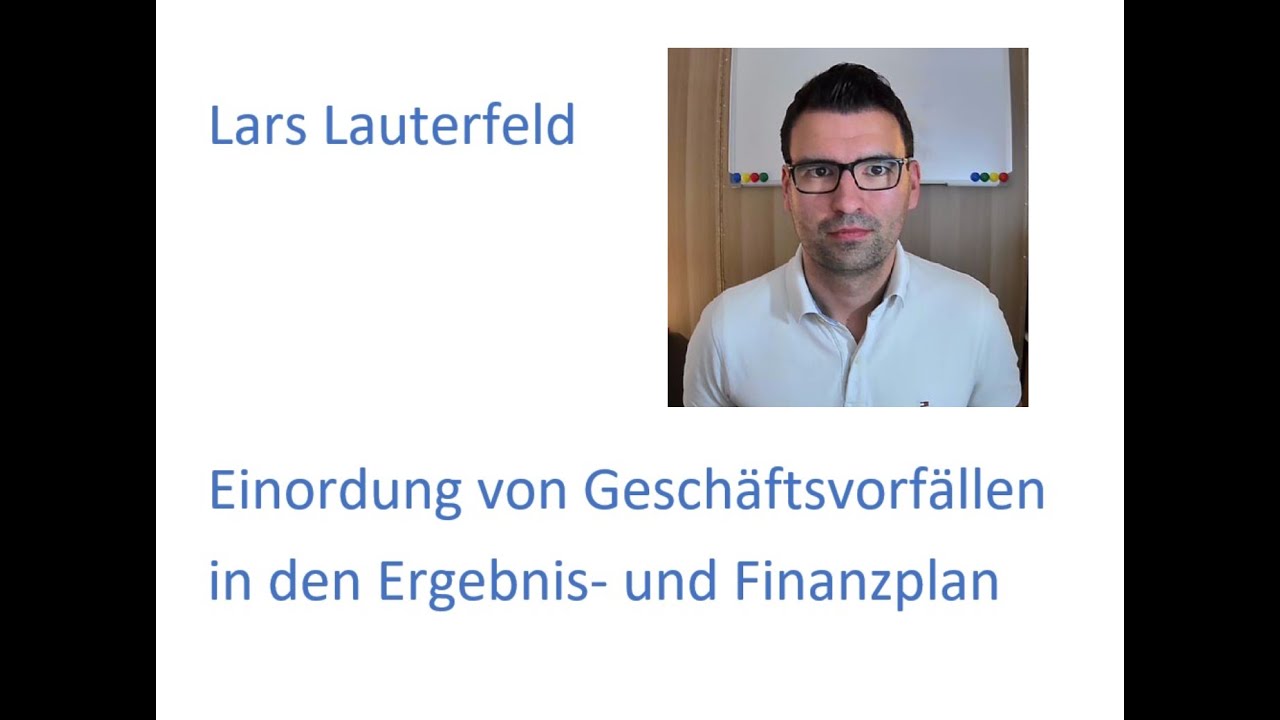 New Zuordnung von Geschäftsvorfällen zu Kontengruppen und in den Ergebnis- und Finanzplan