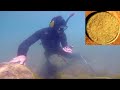 TREASURE HUNT near CASTLE Found RARE GOLD COIN & THIS!! while Metal Detecting Underwater