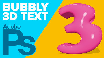 How to Create 3D Bubbly Text in Photoshop CS6 Extended+