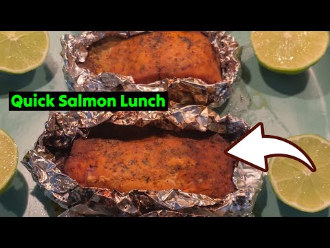 Quick Salmon Lunch in Gourmia FoodStation Smokeless Grill 🟡 Cooking Gizmos