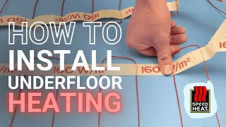 How To Install Underfloor Heating Speedheat Electric Underfloor Heating