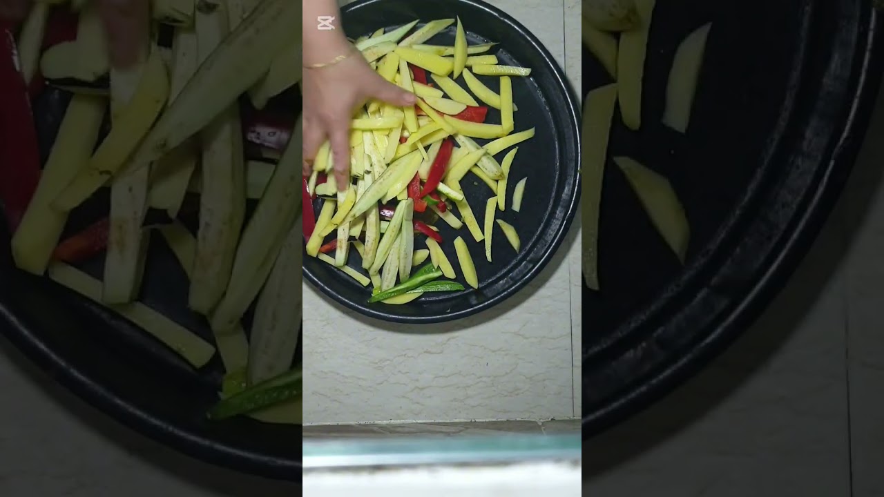 خضرا مشوية في الفران 