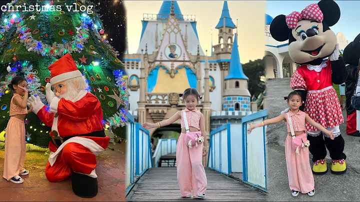 christmas vlog  Meeting Mickey, Minnie and Santa a...
