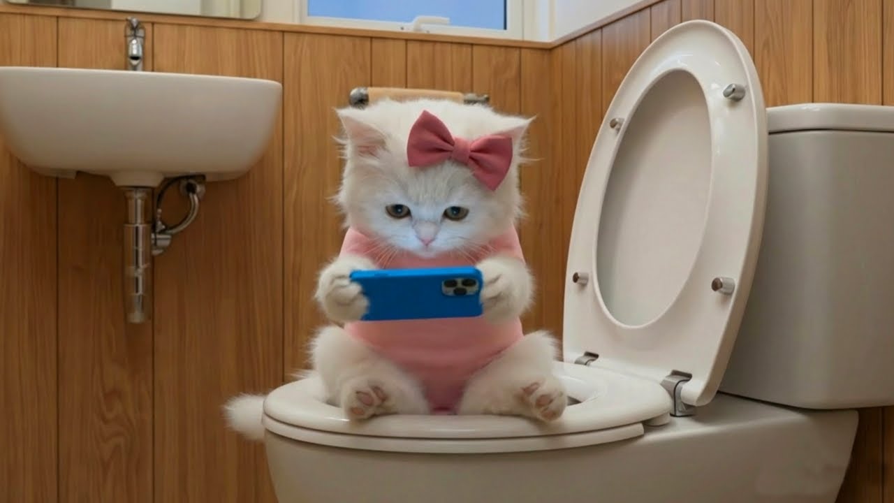 Kitten Nana Obsessed With Mobilephone All Day 🎧 Nana's Diary