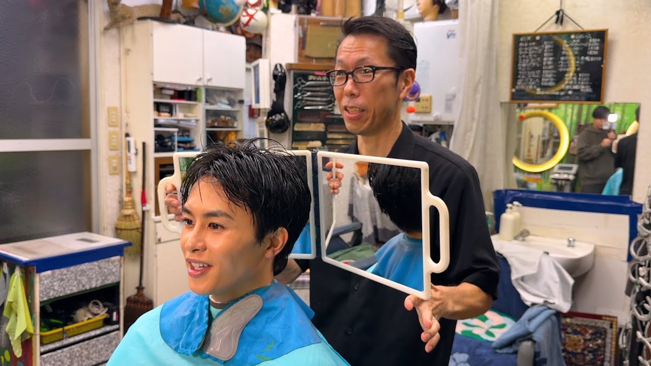 💈【ASMR】熟練の手動バリカンと神秘的な雰囲気で、草川拓弥さんも癒される「ヘアサロンいしおか」