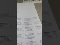 let's know about BLUE cloure screen printing on A/4 SIZE Letter paid papper