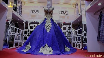 Váy cưới sắc xanh hoàng gia nổi bật | Chụp Ảnh Cưới Chuyên Nghiệp Tại HCM