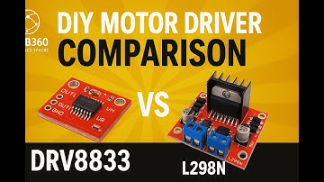 DIY Motor Driver Comparison: DRV8833 vs L298N (Power Test + Demo)