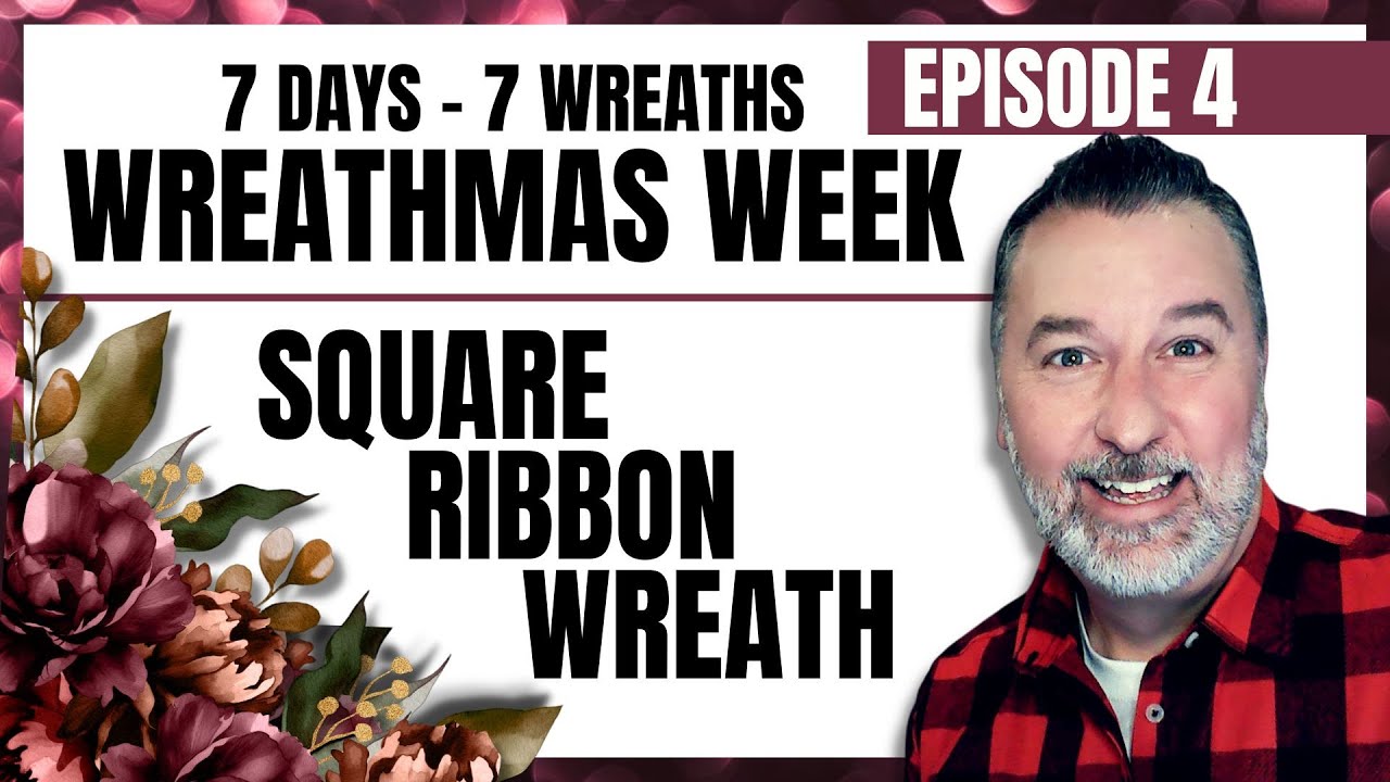 Christmas Ribbon Wreath Wreathmas Week Episode 4 Wreath DIY 