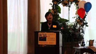 Congresswoman Judy Chu speaks at the Pasadena Area League or Women Voters 75th Anniversary