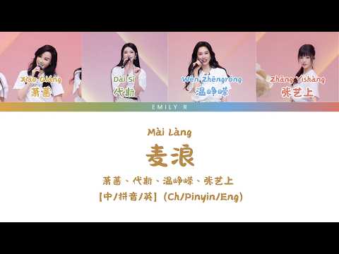 麦浪（乘风2026--小考版）- 萧蔷、代斯、温峥嵘、张艺上【歌词版/Chi/Pinyin/Eng】