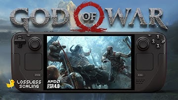God of War on Steam Deck | FSR 4 | Lossless Scaling Performance Test