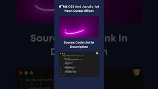 HTML CSS And JavaScript Cursor Animation | HTML CSS JavaScript #css #html #tutorials