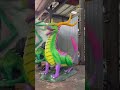 Animatronic Western dragon model, smoke,boundless business opportunities to shopping mall.#beast