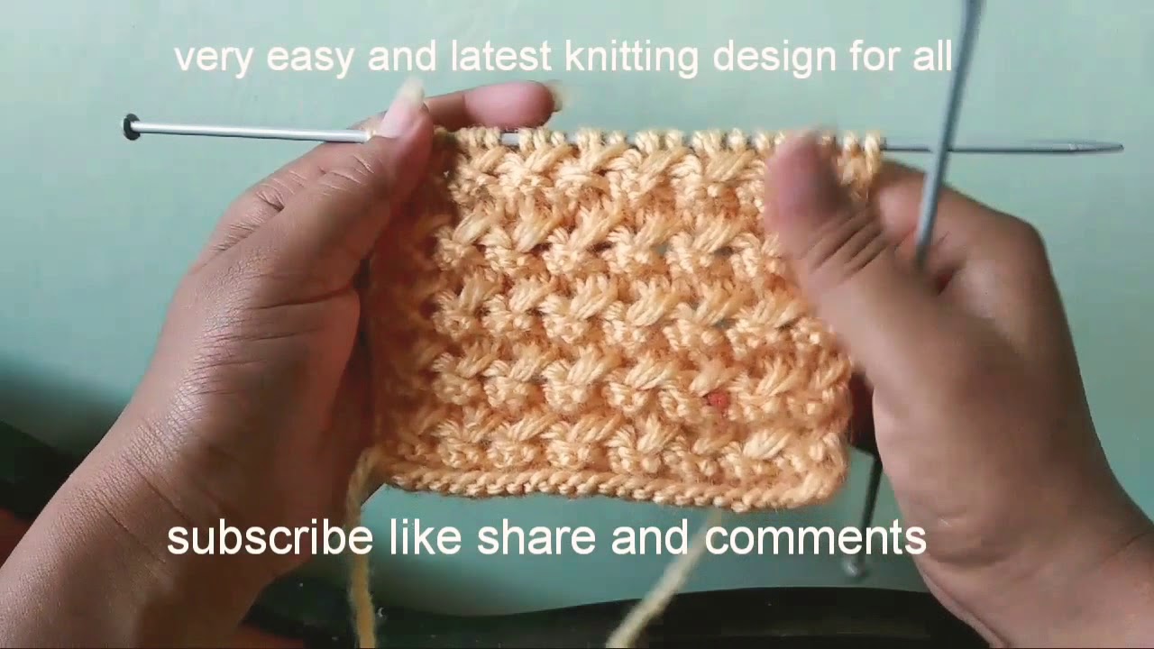 Very easy and new knitting design for all in Hindi ( English subtitles