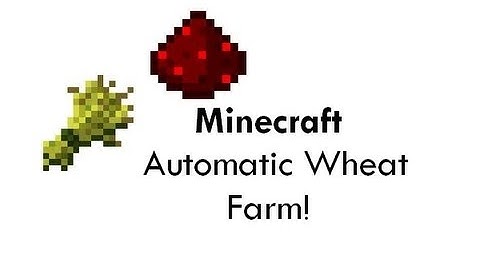 Minecraft - Button Automatic Wheat Farm!