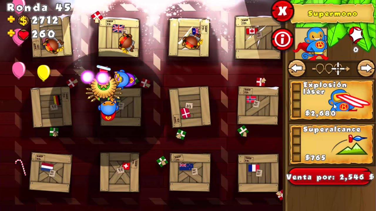 BTD5 Android ESPAÑOL, RETO PROPUESTO POR BONNIE TRAP Pantalla elemental