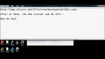 How to use and download Need for speed most wanted mega trainer